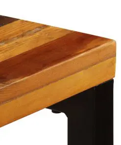 vidaXL Dining Table 115x55x76 cm Solid Reclaimed Wood and Steel
