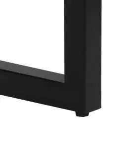 vidaXL Console Table 120x35x76 cm Solid Mango Wood and Steel