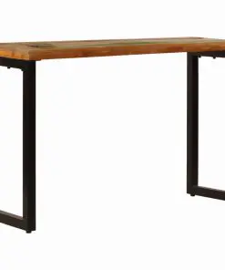 vidaXL Console Table 120x35x76 cm Solid Reclaimed Wood and Steel