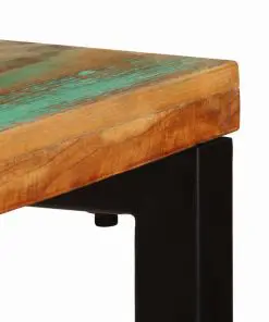vidaXL Console Table 120x35x76 cm Solid Reclaimed Wood and Steel