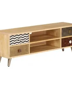 vidaXL TV Cabinet 120x30x40 cm Solid Mango Wood