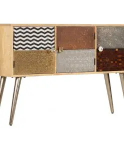 vidaXL Sideboard 120x30x75 cm Solid Mango Wood