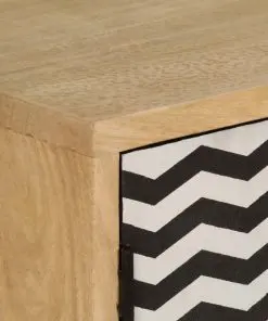 vidaXL Sideboard 120x30x75 cm Solid Mango Wood