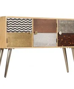 vidaXL Sideboard 120x30x75 cm Solid Mango Wood