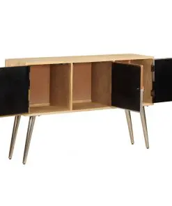 vidaXL Sideboard 120x30x75 cm Solid Mango Wood