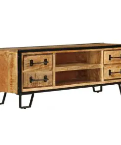 vidaXL TV Cabinet with Drawers 120x30x40 cm Solid Mango Wood