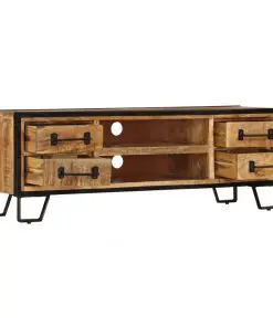 vidaXL TV Cabinet with Drawers 120x30x40 cm Solid Mango Wood