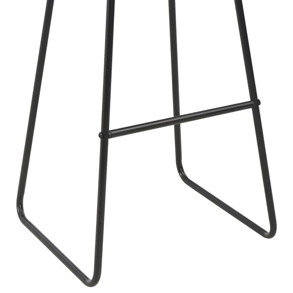 vidaXL Bar Stools 2 pcs Black Faux Leather