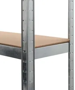 vidaXL Storage Shelves 2 pcs Silver 90x30x180 cm Steel and MDF