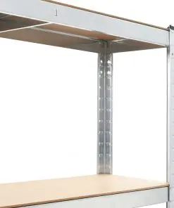 vidaXL Storage Shelf Silver 100x60x180 cm Steel and MDF