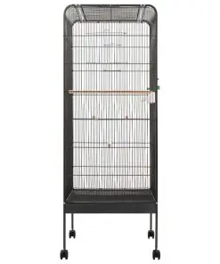 vidaXL Bird Cage Grey 54x54x146 cm Steel