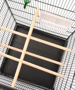 vidaXL Bird Cage Grey 54x54x146 cm Steel