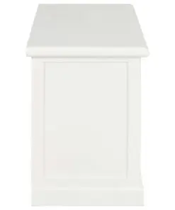 vidaXL TV Cabinet White 90x30x40 cm Wood