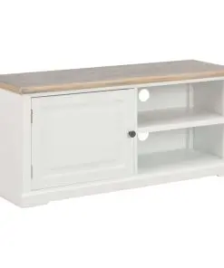 vidaXL TV Cabinet White 90x30x40 cm Wood