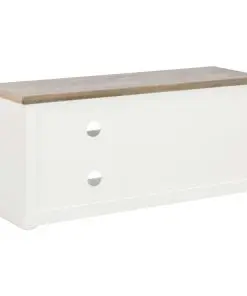 vidaXL TV Cabinet White 90x30x40 cm Wood