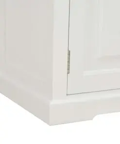 vidaXL TV Cabinet White 90x30x40 cm Wood