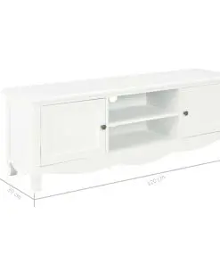 vidaXL TV Cabinet White 120x30x40 cm Wood