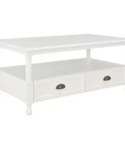 vidaXL Coffee Table White 100x55x45 cm Wood