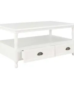 vidaXL Coffee Table White 100x55x45 cm Wood