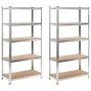vidaXL Storage Shelves 2 pcs 90x40x180 cm MDF vidaXL Storage Shelves 2 pcs 90x40x180 cm MDF