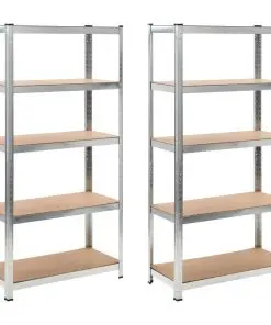 vidaXL Storage Shelves 2 pcs 90x40x180 cm MDF