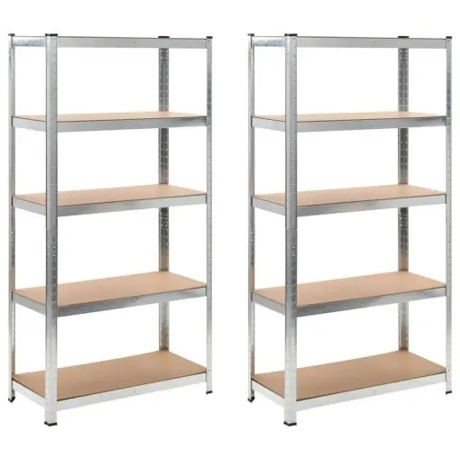 vidaXL Storage Shelves 2 pcs 90x40x180 cm MDF