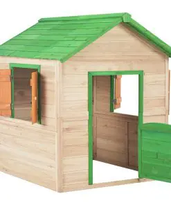 vidaXL Kids Play House Fir wood Green