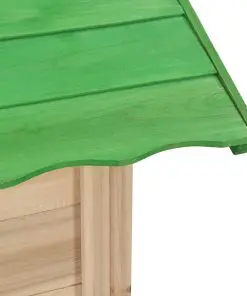 vidaXL Kids Play House Fir wood Green
