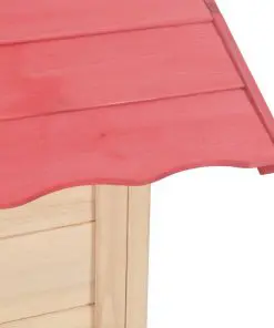 vidaXL Kids Play House Fir wood Red