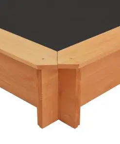 vidaXL Sandbox with Adjustable Roof Fir Wood Blue UV50