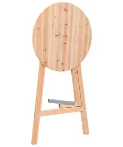 vidaXL Foldable Bar Table 78 cm Fir Wood