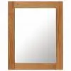vidaXL Mirror 40×50 cm Solid Oak Wood