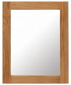 vidaXL Mirror 40×50 cm Solid Oak Wood