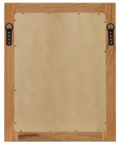 vidaXL Mirror 40×50 cm Solid Oak Wood