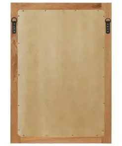 vidaXL Mirror 50×70 cm Solid Oak Wood