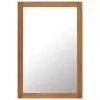 vidaXL Mirror 60×90 cm Solid Oak Wood