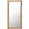 vidaXL Mirror 60×120 cm Solid Oak Wood