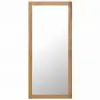 vidaXL Mirror 50×140 cm Solid Oak Wood