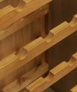 vidaXL Wine Cabinet 56x32x110 cm Solid Oak Wood