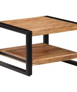 vidaXL Coffee Table 60x60x40 cm Solid Acacia Wood