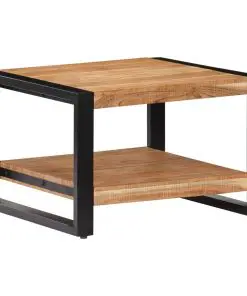 vidaXL Coffee Table 60x60x40 cm Solid Acacia Wood