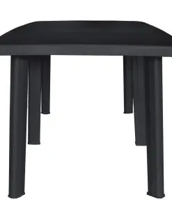 vidaXL Garden Table Anthracite 210x96x72 cm Plastic