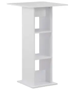 vidaXL Bar Table White 60x60x110 cm