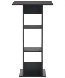 vidaXL Bar Table Black 60x60x110 cm