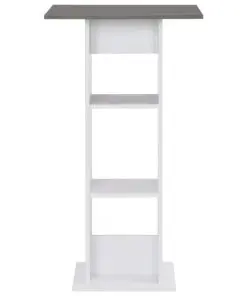 vidaXL Bar Table White 60x60x110 cm