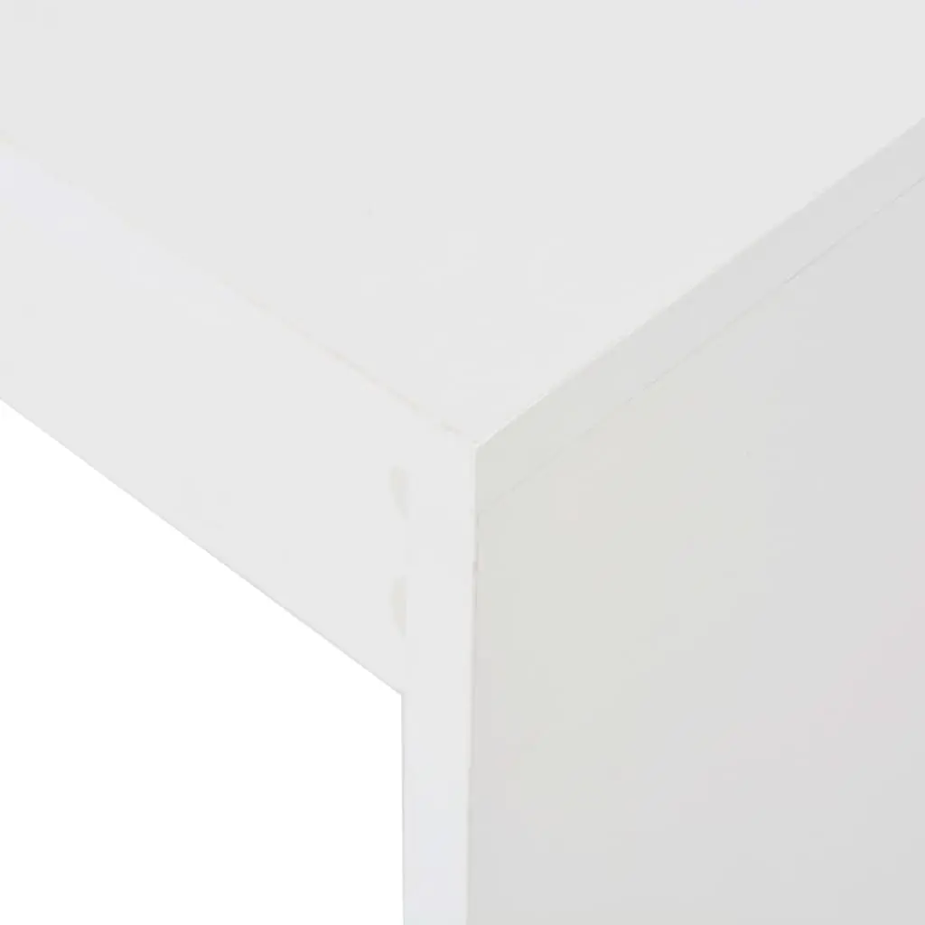 vidaXL Bar Table with Shelf White 110x50x103 cm