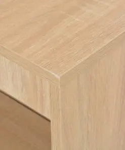 vidaXL Bar Table with Shelf Oak 110x50x103 cm