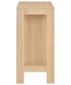 vidaXL Bar Table with Shelf Oak 110x50x103 cm