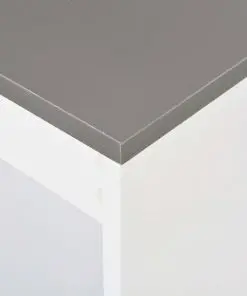 vidaXL Bar Table with Shelf White 110x50x103 cm