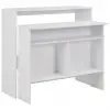 vidaXL Bar Table with 2 Table Tops White 130x40x120 cm vidaXL Bar Table with 2 Table Tops White 130x40x120 cm